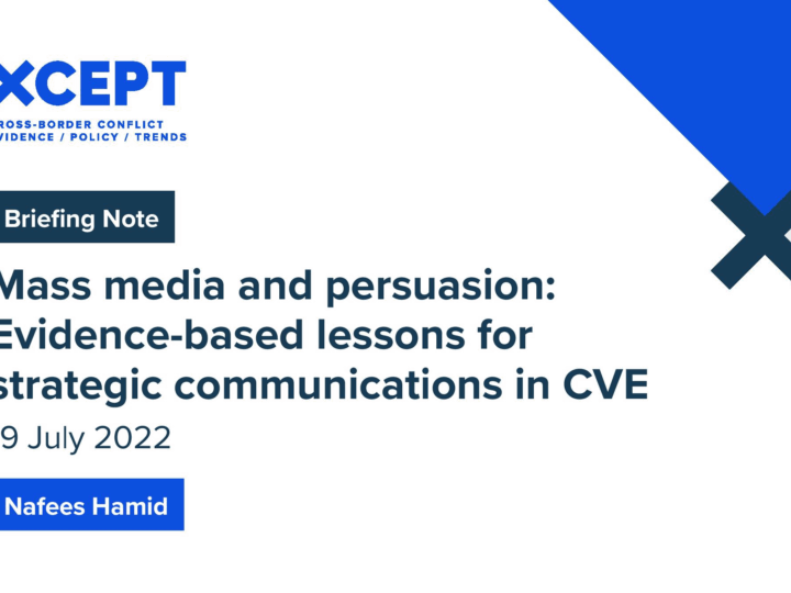 Mass Media and Persuasion: Evidence-Based Lessons for Strategic Communications in CVE