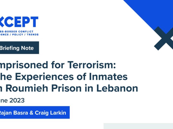 Imprisoned for Terrorism: The Experiences of Inmates in Roumieh Prison in Lebanon