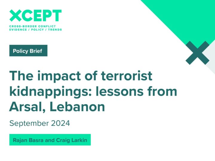 The Impact of Terrorist Kidnappings: Lessons from Arsal, Lebanon