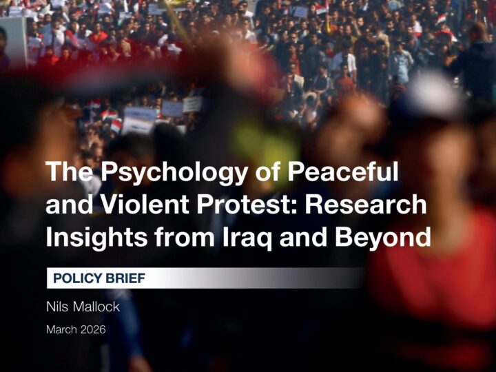 The Psychology of Peaceful and Violent Protest: Research Insights from Iraq and Beyond